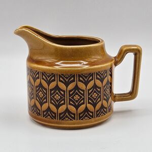 Royal Sealy Creamer Cream Pitcher Brown Yellow Amber Retro Vintage